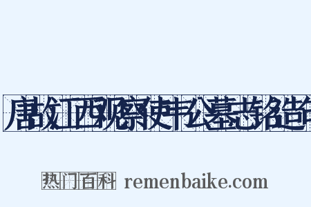 唐故江西观察使韦公墓志铭造句是什么意思的图片